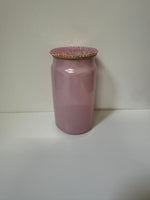 15 oz glass cup with blinged lid