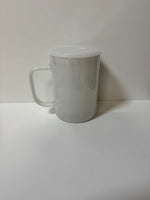 17 oz glass mug shimmer plain lid