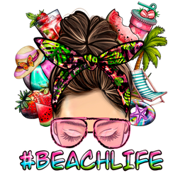 Beach Life messy bun