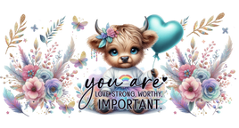 You Are Important Cute Cow UV Wrap