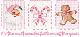 It's The Most Wonderful Time Pink Christmas UV Wrap