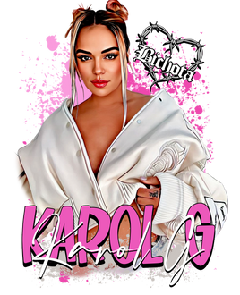 Karol Pink Splash DTF