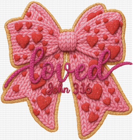 Loved Faux Yarn Bow