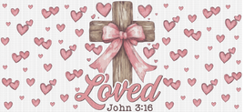 Loved John 3:16 Cross UV Wrap