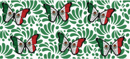 Mexican Butterflies Talavera UV Wrap