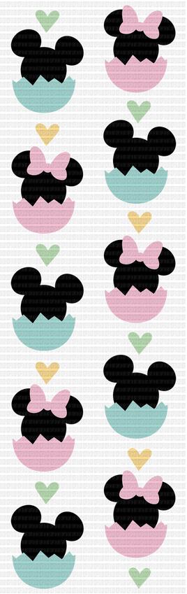 Mouse Blue Pink Eggs Pen Wrap
