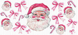 Pink Santa Bows UV Wrap