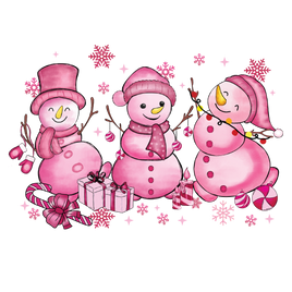 pink snowmans