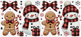 Plaid Snowman Gingerbread UV Wrap