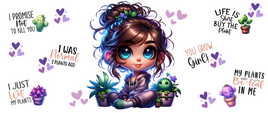 Cute Plant Lady UV Wrap