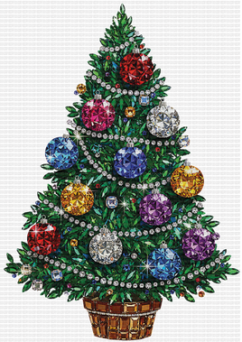 Rhinestone Christmas Tree