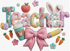 Teacher Easter Faux Yarn