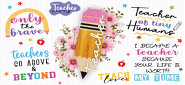 Teacher Pencil FLOWER UV WRAP