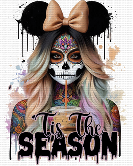 Tis The Season Spooky Girl Decal