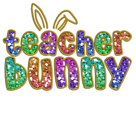 Teacher Bunny Embroidery