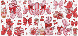 Valentine Balloon Dogs UV WRAP