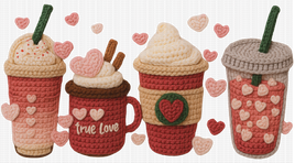Valentine Coffee Faux Yarn