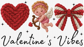 Valentine Vibes Faux Yarn
