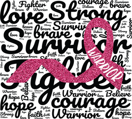 Survivor Breast cancer awareness tumbler wrap