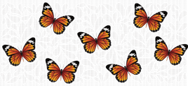 White Talavera Butterflies UV Wrap