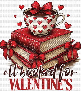 All Booked For Valentines Distressed