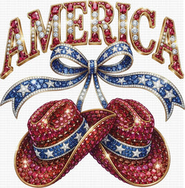 America Rhinestone Western Hats