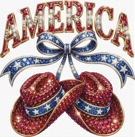 America Rhinestone Western Hats