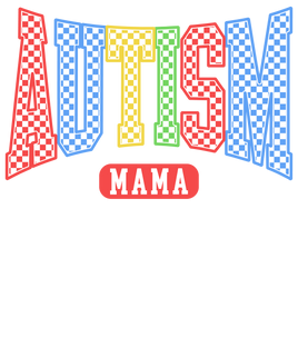 Autism Mama Checkered