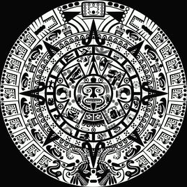Aztec calendar DTF print
