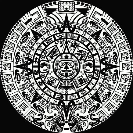 Aztec calendar DTF print