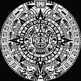 Aztec calendar DTF print