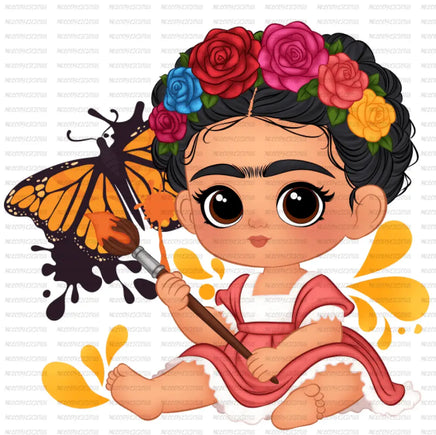 Baby Frida monarch butterfly