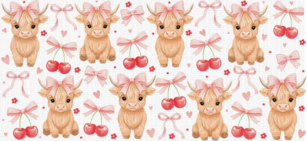 Baby Highland Bows and Cherries UV WRAP