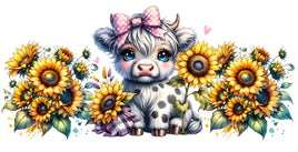 Baby highland cow UV Wrap