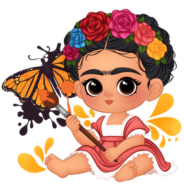 Baby Frida monarch butterfly