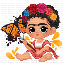 Baby Frida monarch butterfly