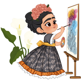 Baby Frida painter