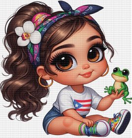 Baby Puerto Rican Ponytail
