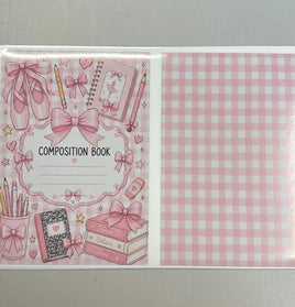 Ballerina Checkered Notebook Cover