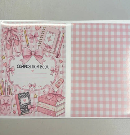 Ballerina Checkered Notebook Cover