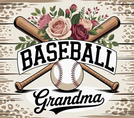 Baseball Grandma tumbler wrap