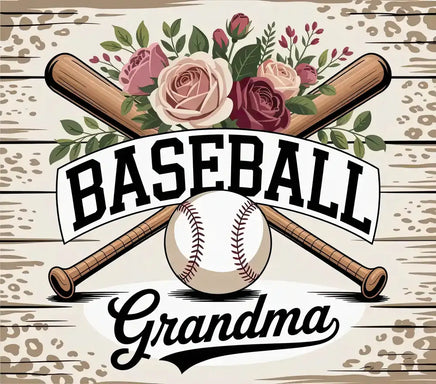 Baseball Grandma tumbler wrap