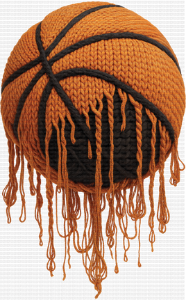 Basketball Drip Faux Yarn
