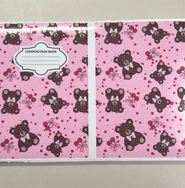 Bears and Cherries Notebook Cover