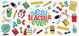 BEST TEACHER EVER SCHOOL SUPPLIES UV WRAP