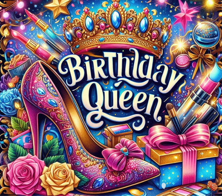 Birthday queen tumbler wrap