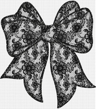 Black Lace Bow