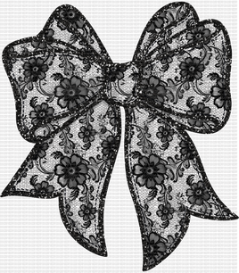 Black Lace Bow