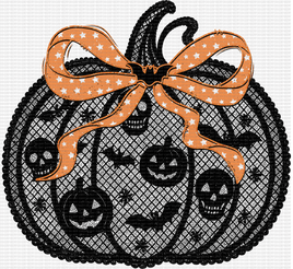 Black Lace Pumpkin