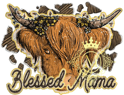 blessed mama highland cow